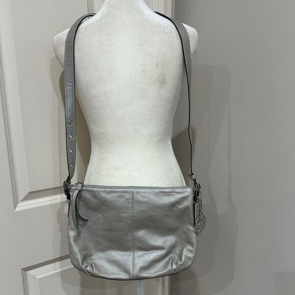 Coach Silver Shoulder Bag - Picture 1 of 6